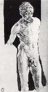 Albrecht Durer Self-portrait in the nude oil